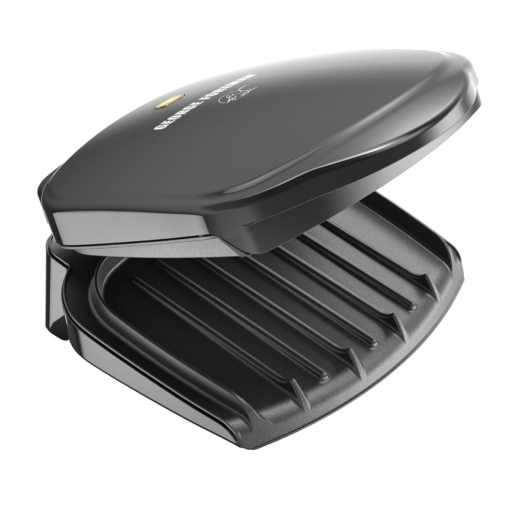 2-Serving Electric Indoor Grill and Panini Press, Black L472562