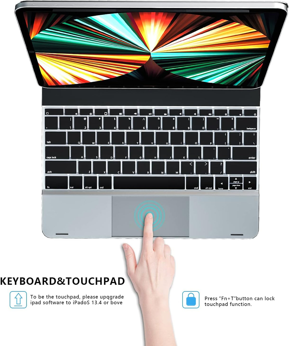 Magnetic Backlit Keyboard Case with Touchpad G6424