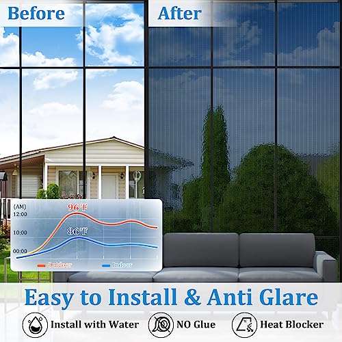 Black 23.6x78.7in Window Film I28658