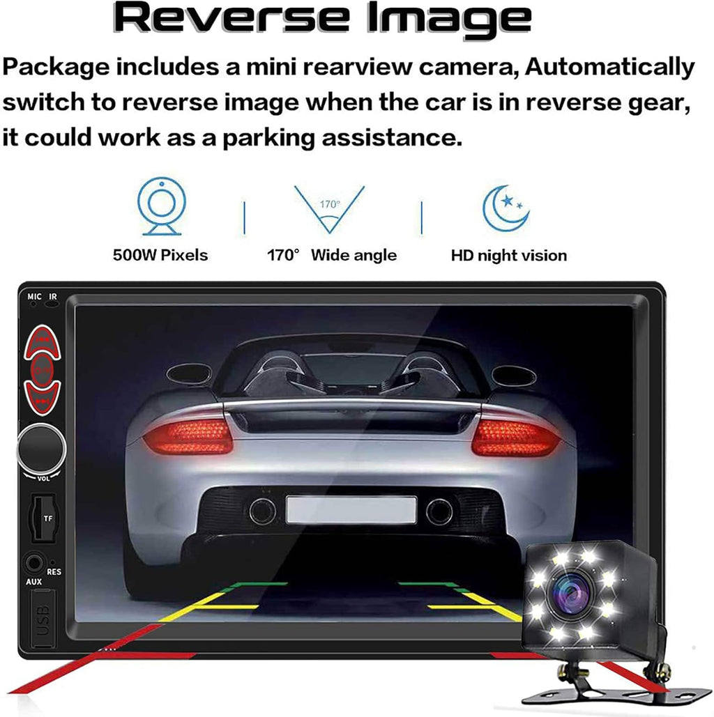 7 Inch Touchscreen Double Din Car Stereo E766