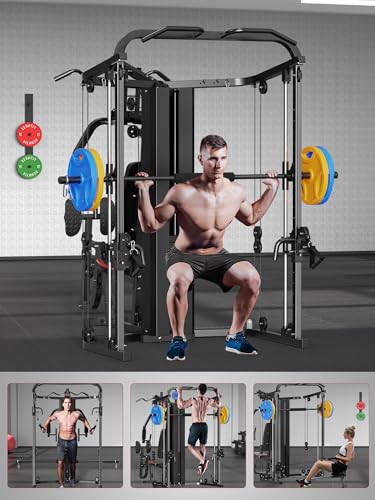 Smith Machine with 138LB Weight Stack W8474
