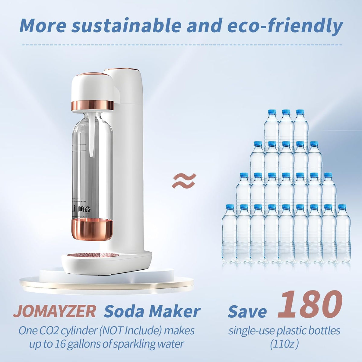 Sparkling Water Maker Soda Maker Machine with 1L PET Bottle B325036