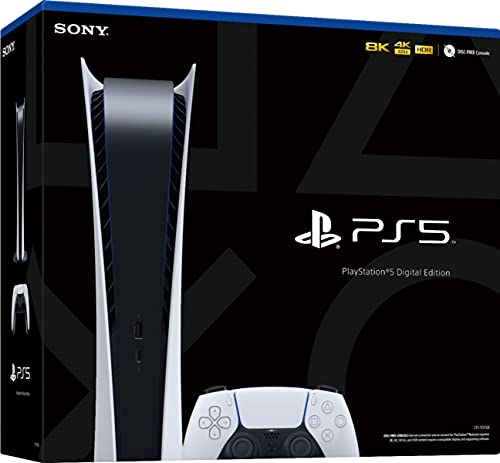 PlayStation 5 Digital Edition 825GB Gaming Console with 1 Wireless Controller Q107
