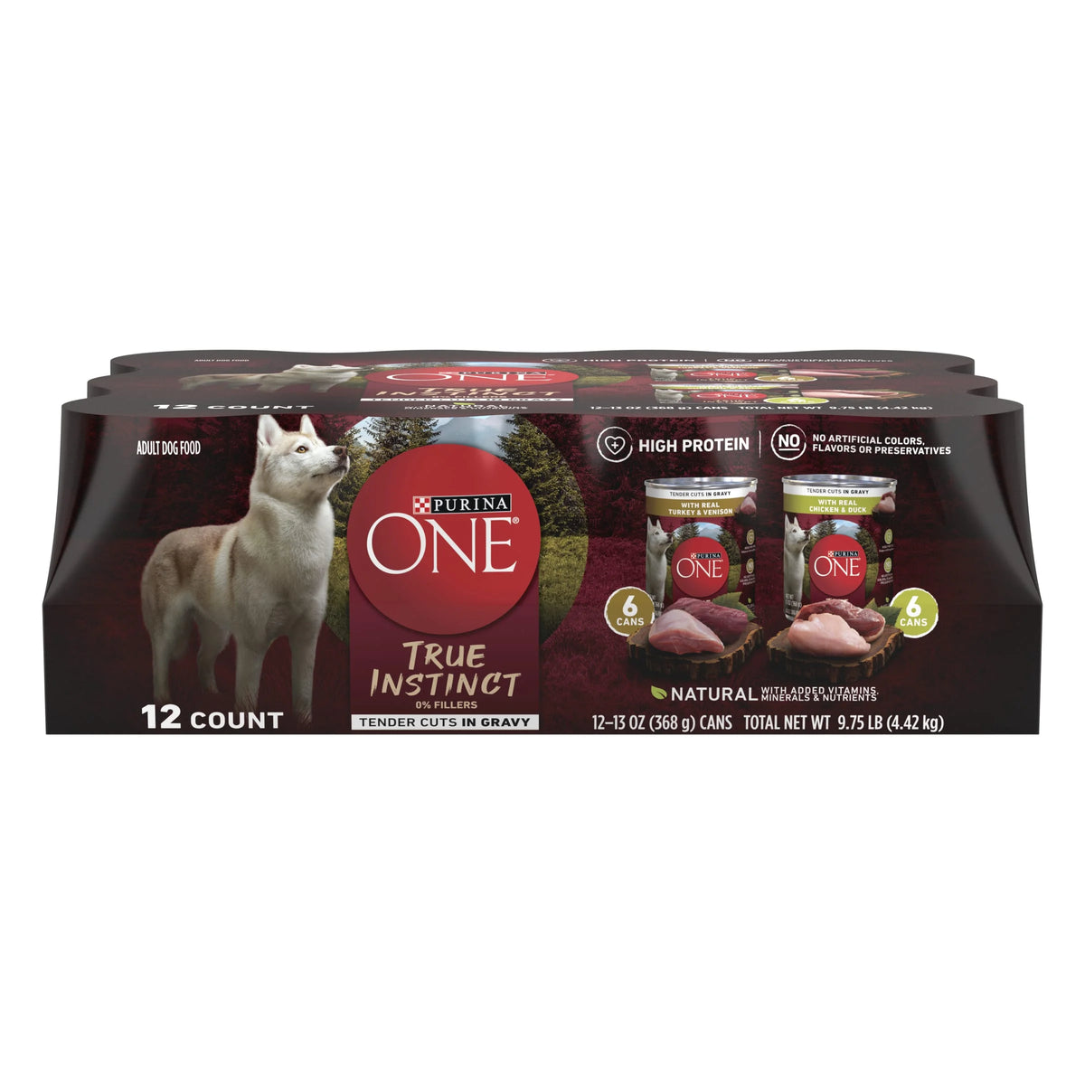 High Protein Wet Dog Food Variety Pack, 13 oz Cans (12 Pack) Z943