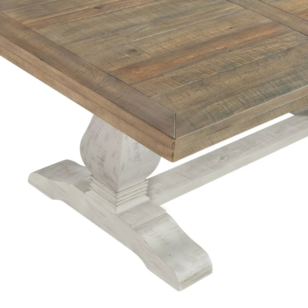 19 Inch Coffee Table with Pedestal Base B689