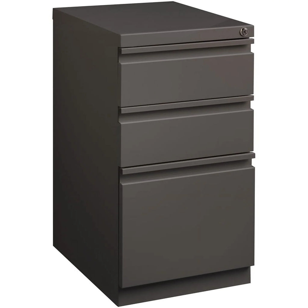 Espresso 3-Drawer Metal Mobile File Cabinet T2313