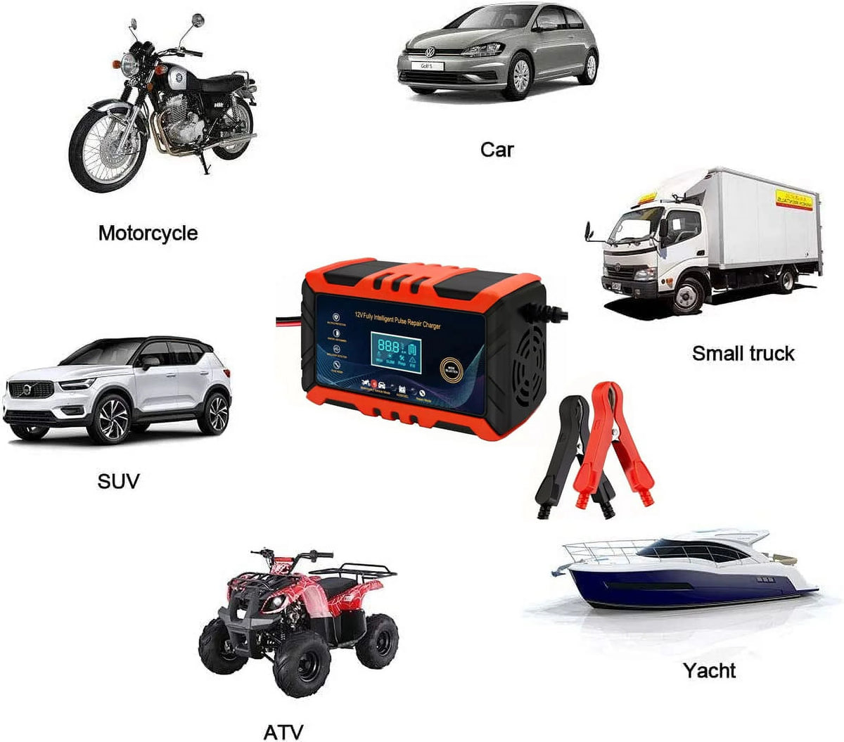 12V/6A Automatic Smart Battery Charger C68039