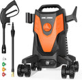 3000PSI 2.5GPM Portable Electric Pressure Washer with 4 Quick Connect Nozzles W1063