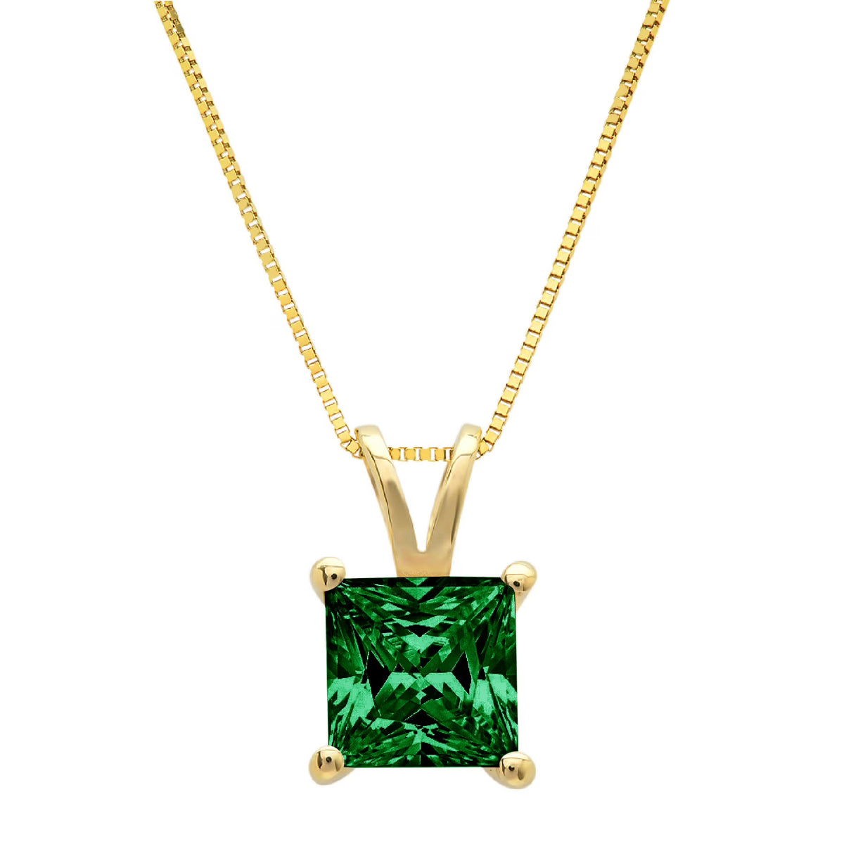 18K Yellow Gold Pendant with 16" Chain A520