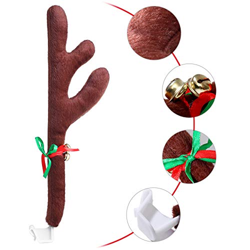 Christmas Car Decorations with Jingle Bells and Red Nose O7157