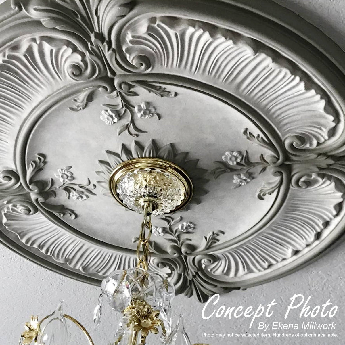 Steel Gray Ceiling Medallion N727641