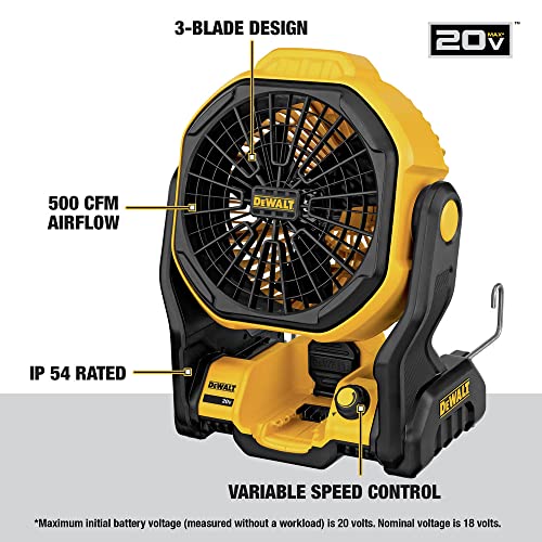 20V MAX Cordless Fan, 11-Inch, Tool Only J63427