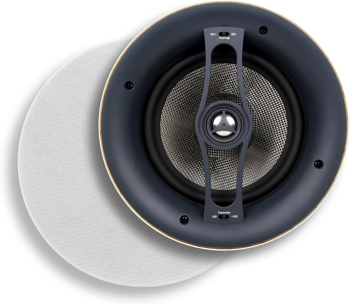 White 2-Way in Ceiling in Wall Speaker, 8 Inch Woofer, Pack of 2 X22200