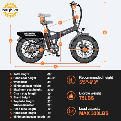 Foldable Fat Tire Electric Bike with 48V 12.5Ah Removable Battery G94383