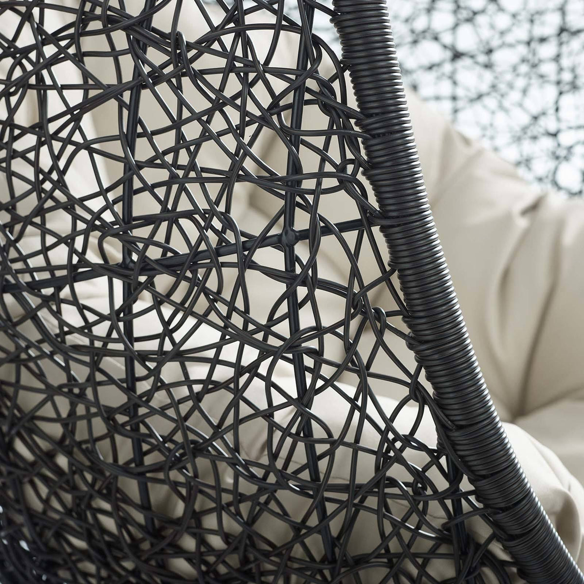 Black Outdoor Patio Lounge Chair A50767