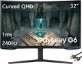 32" Curved QHD Gaming Monitor, 240Hz, 1ms, Black W36625