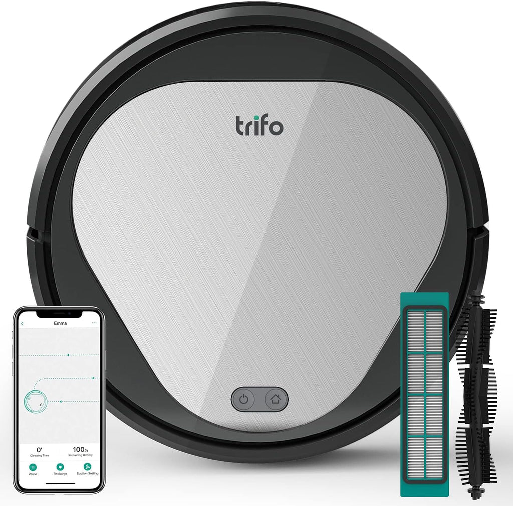 Robot Vacuum, 4000Pa Suction, 2600mAh Battery, Self-Charging L136