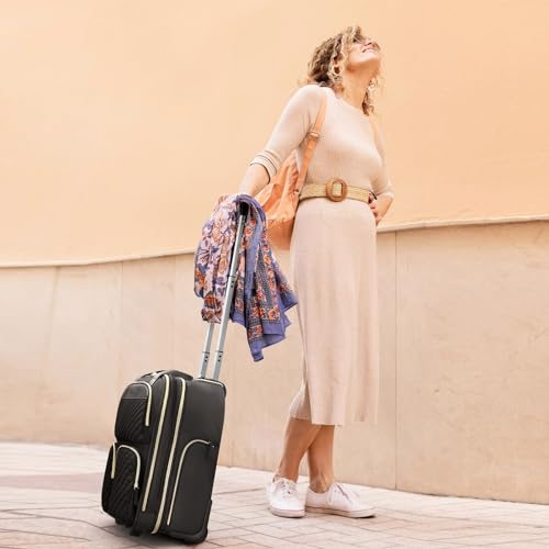 Black Gold Carry On Rolling Suitcase N71201