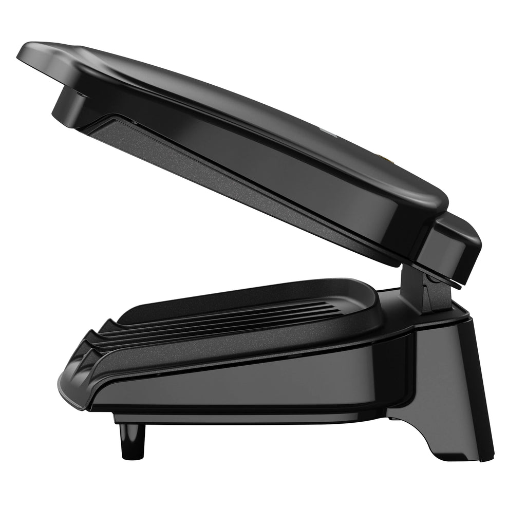 2-Serving Electric Indoor Grill and Panini Press, Black L472562
