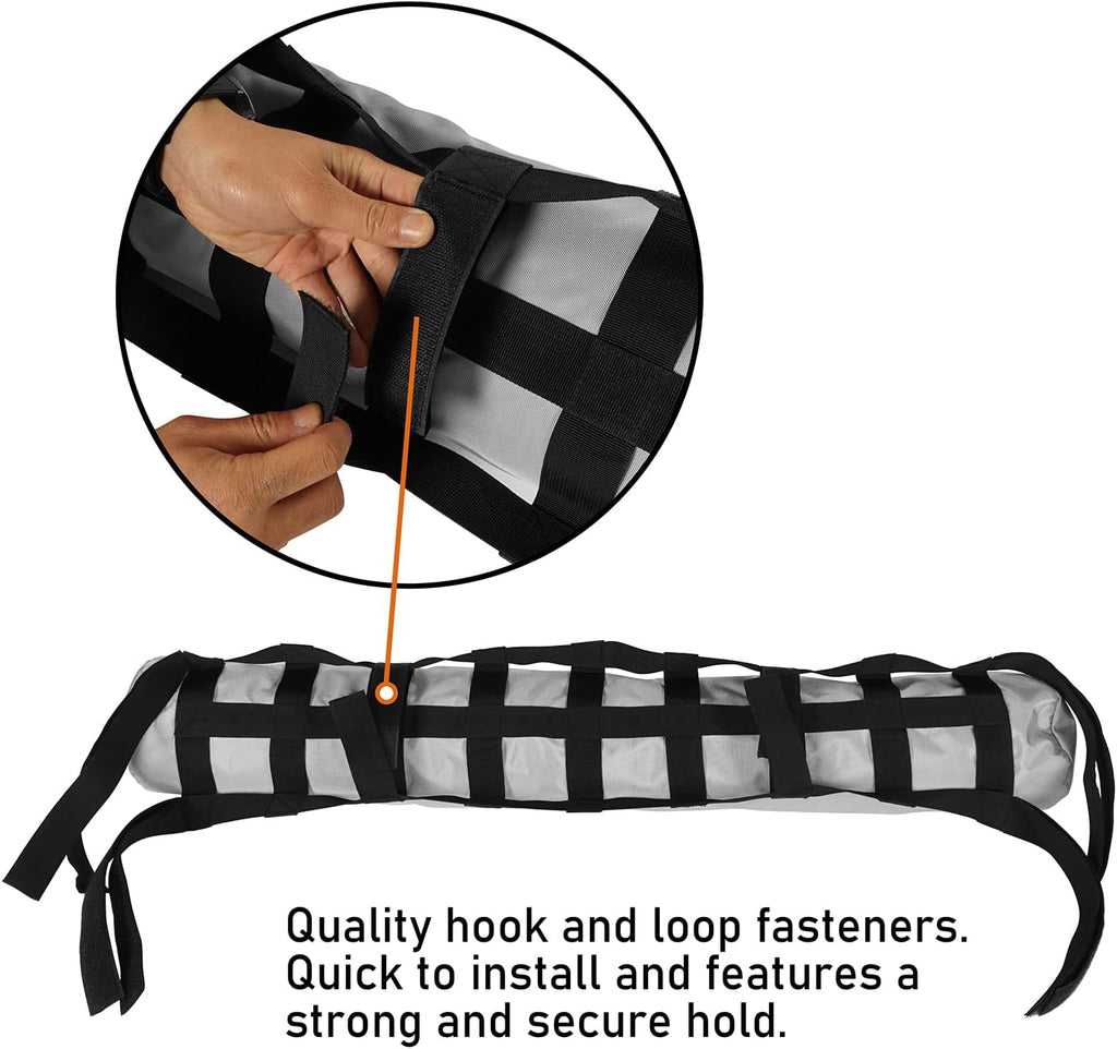 Tear Resistant Tarp Awning Camping Tent with 6 Sandbags T426236