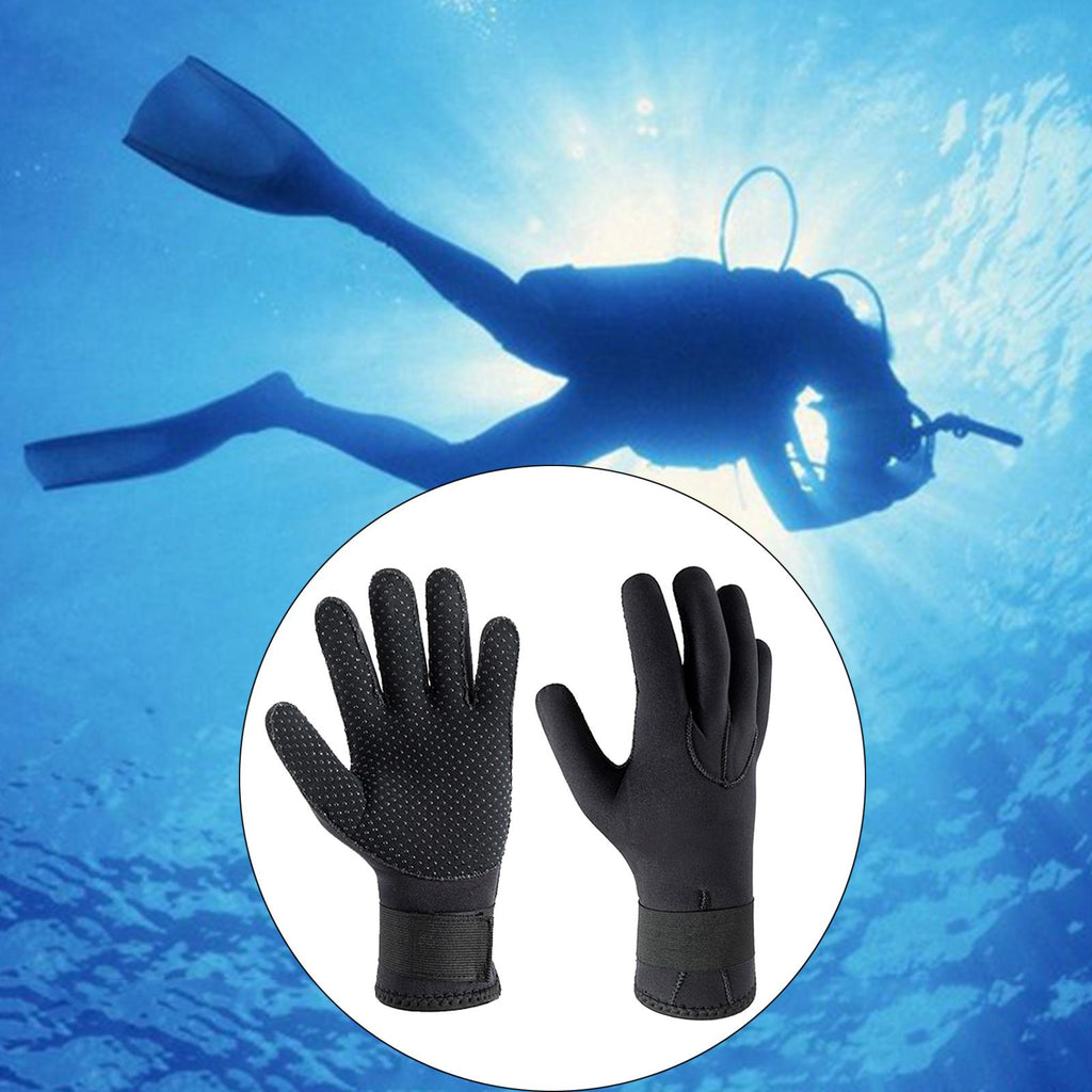 3mm Neoprene Five Finger Wetsuit Gloves A355897