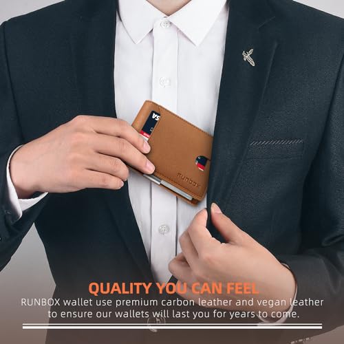 Slim Leather RFID Blocking Bifold Wallet O765299