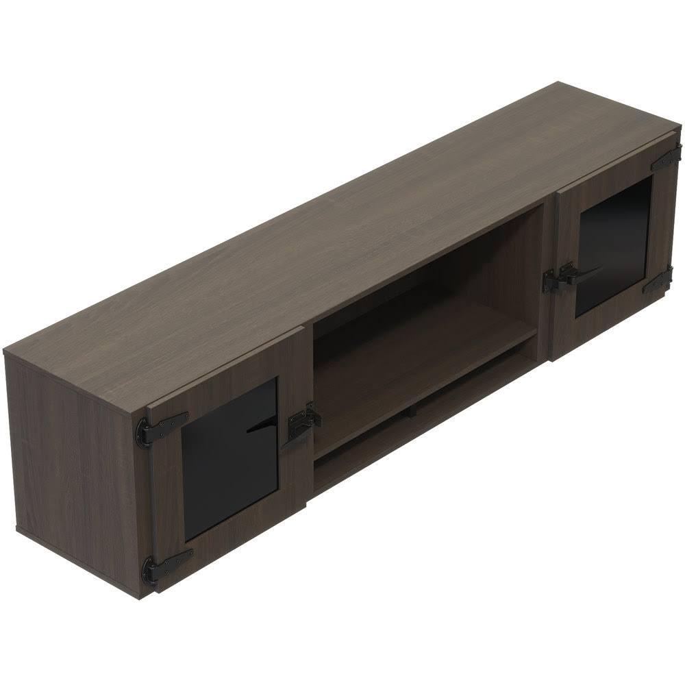 Wall-Mounted Hutch with Glass Doors F349134