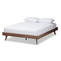Solid Wood Bed Frame Full / Walnut Brown U355728