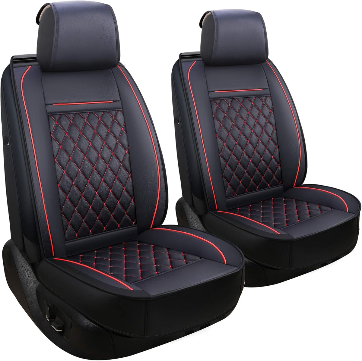 Black & Red Car Seat Covers J2825