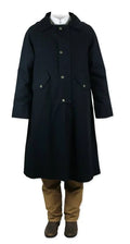 Black Cotton Knee Length Duster E458138