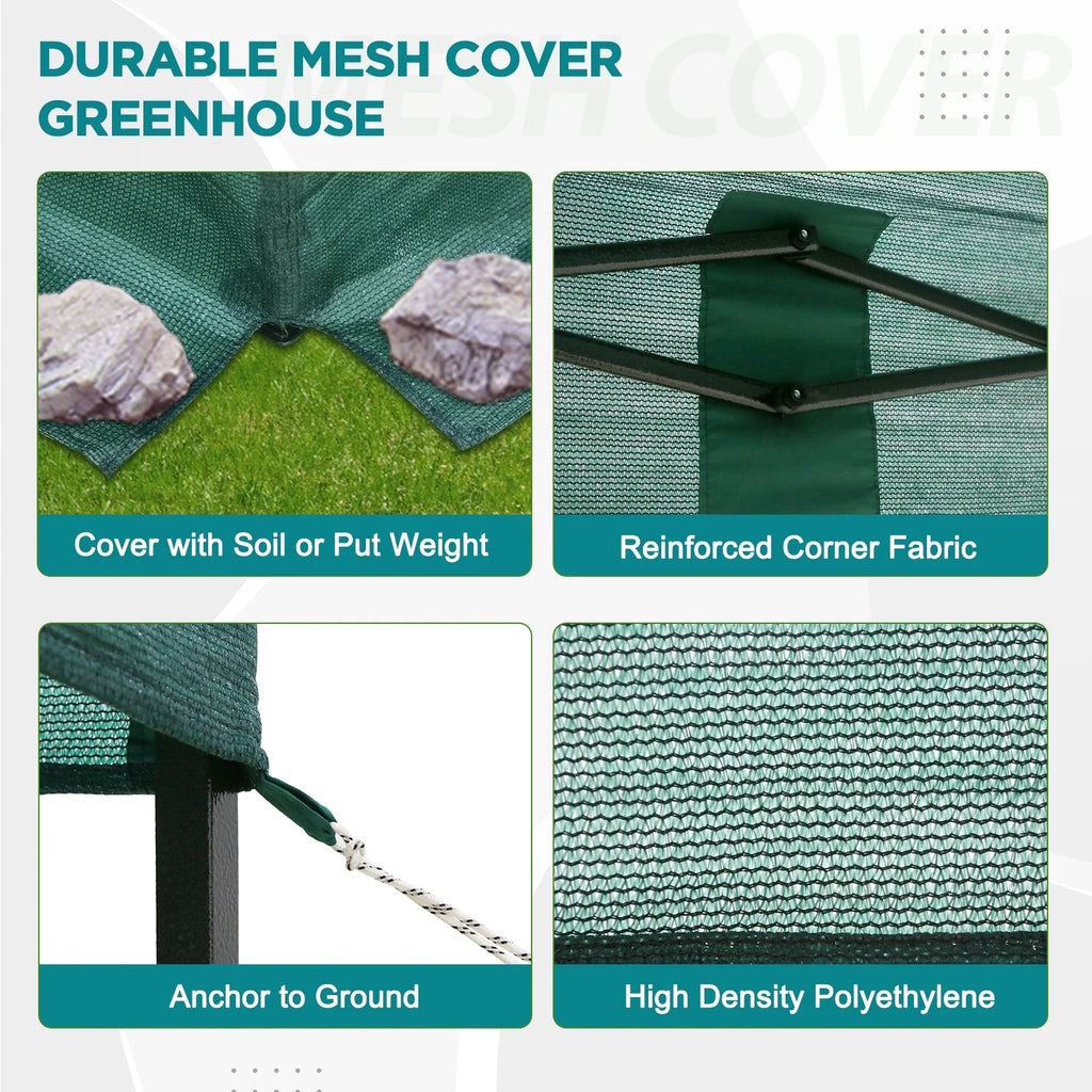 10x10 Pop-up Greenhouse with Mesh Cover I810320