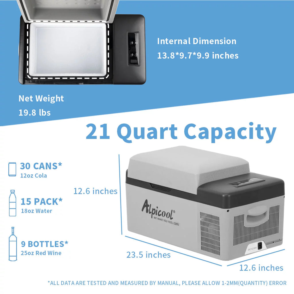 Portable Car Freezer 21 Quart 12 Volt P429