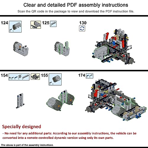 Remote Control and Motor Upgrade Kit for Lego Technic Car C4157