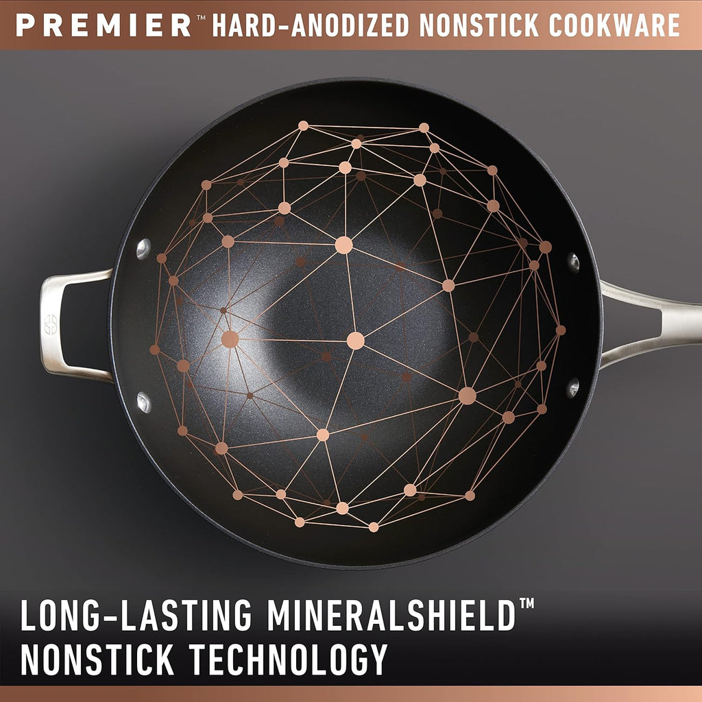 12-Inch Hard-Anodized Nonstick Frying Pan with Lid X744