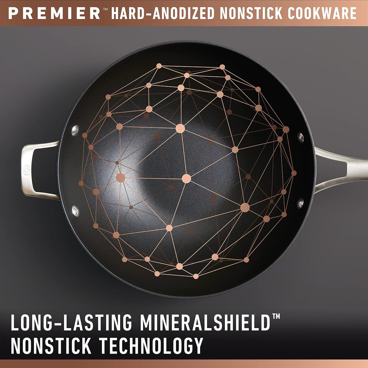 12-Inch Hard-Anodized Nonstick Frying Pan with Lid X744