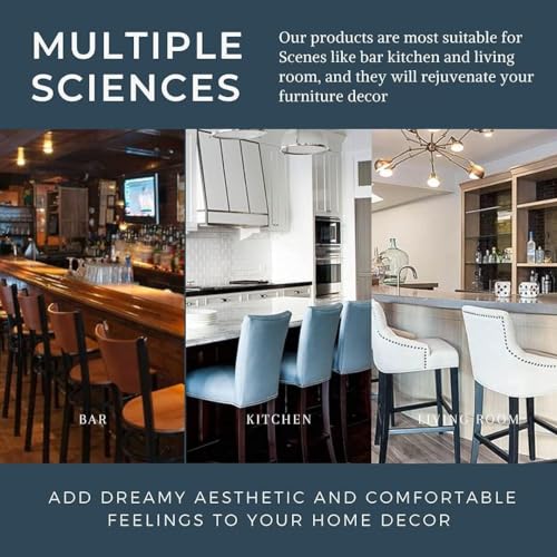 Waterproof PU Bar Stool Covers Set of 2 V176