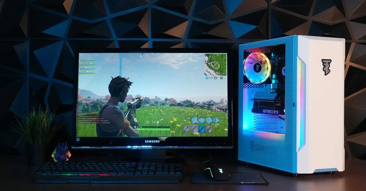 White AMD Ryzen 5 2600 NVIDIA RTX 3060 12GB 32GB DDR4 3200 RAM 1TB NVMe SSD Windows 11 Pro Gaming PC N49805