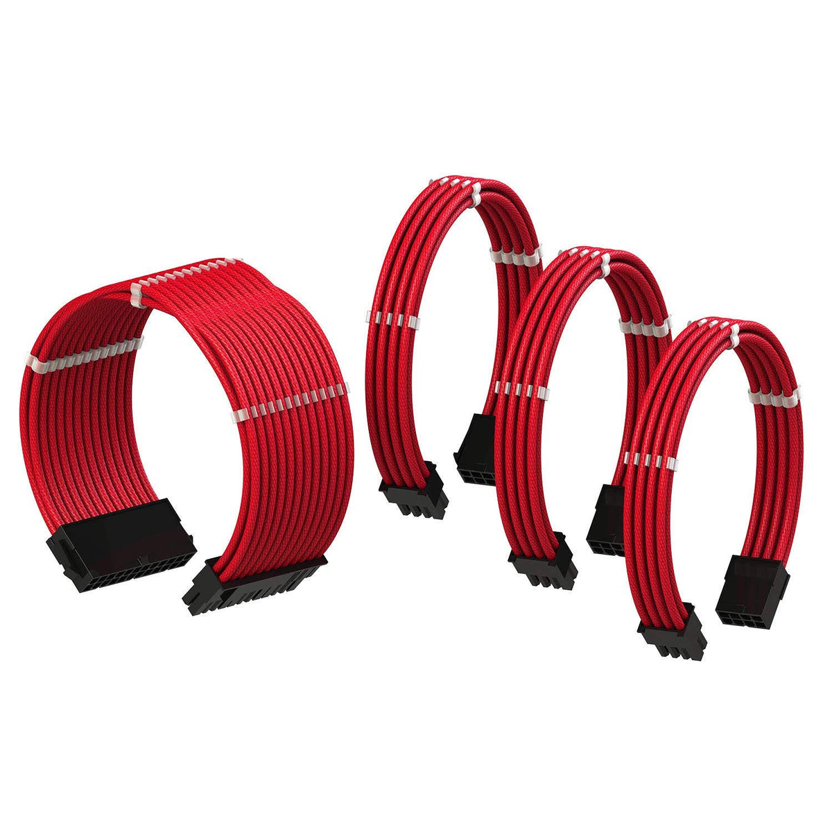 PSU Cable Extension Sleeved Braided Kit 1 x 24 P (20+4) 1 x 8 P (4+4) CPU 2 x 8 P (6+2) GPU U524541