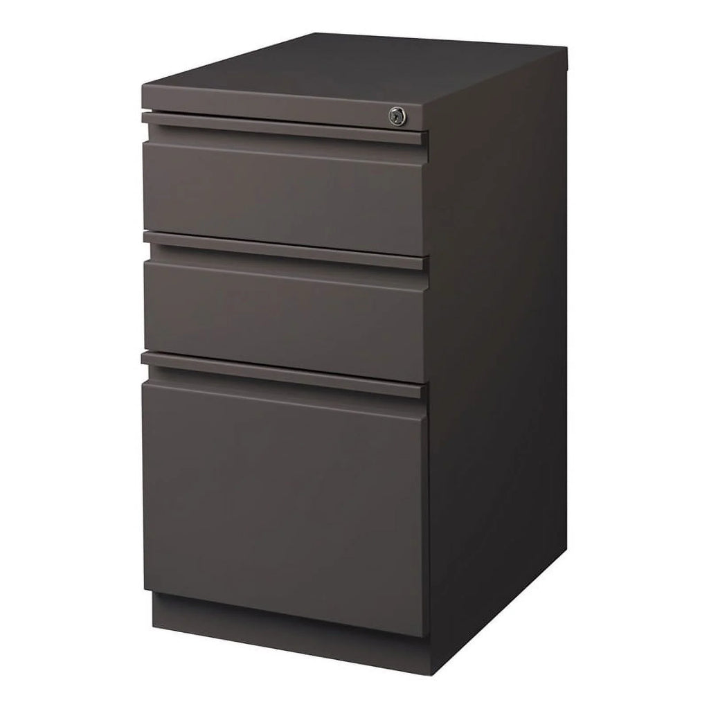 Espresso 3-Drawer Metal Mobile File Cabinet T2313