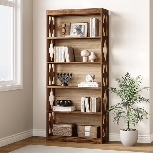 69.9" 5-Tier Vintage Bookshelf A296
