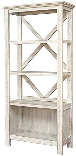 Whitewash 4 Shelf Bookcase V227365