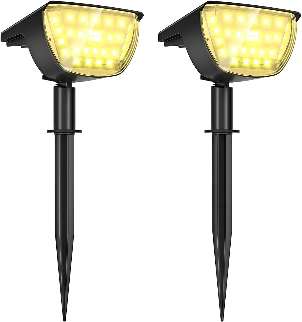 32 LED IP65 Waterproof Solar Powered Wall Lights 4 Pack (Warm White) K1015