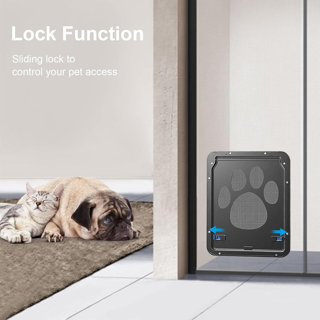 Lockable Magnetic Flap Pet Screen Door, Pack of 2 T778