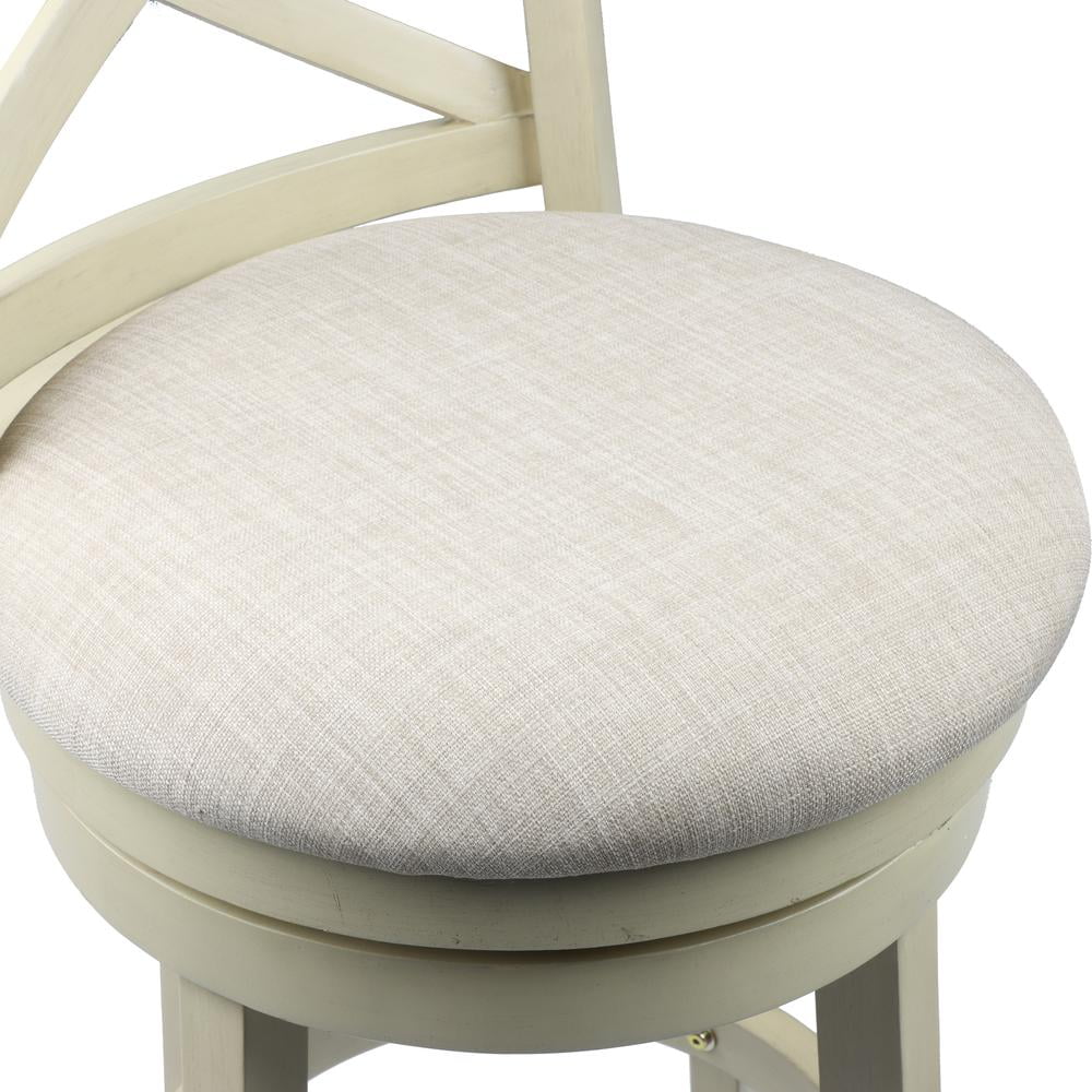 29" Wood Bar Stool with Fabric Seat O5829