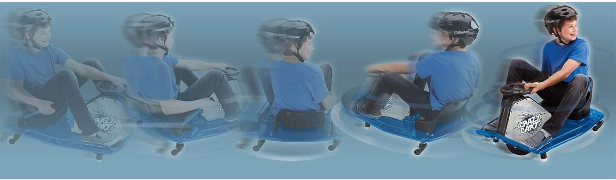 Blue Motorized Drifting Cart with Drift Bar J22937