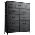 Tall Fabric Dresser with 11 Drawers H9527