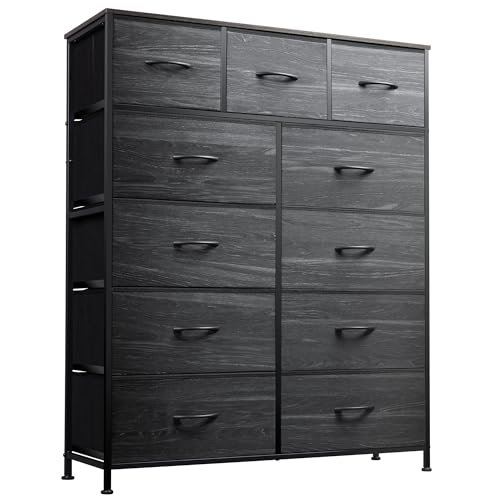 Tall Fabric Dresser with 11 Drawers H9527