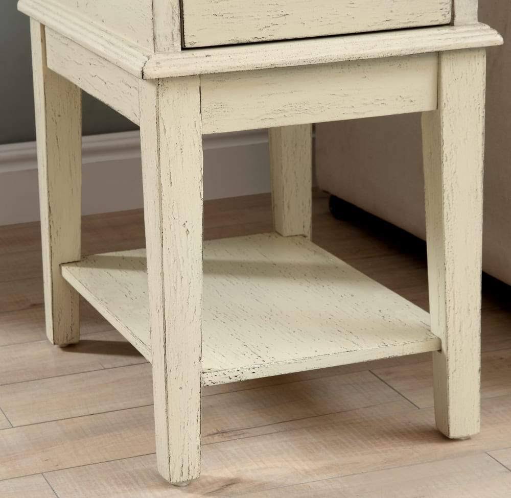 Grey One Drawer Chairside Table F4848