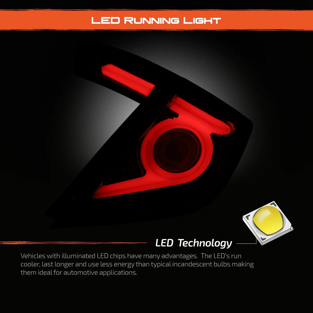 Black Full LED Tail Lights J3157
