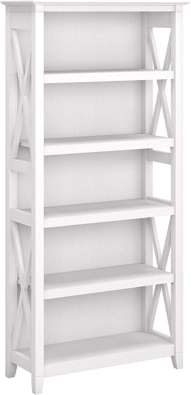 5 Shelf Bookcase, Pure White Oak N549